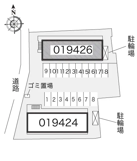 ★手数料０円★和歌山市三葛　月極駐車場（LP）